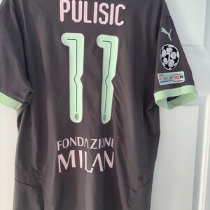 Puma AC Milan Third 24/25 Authentic Ultraweave Pulisic UCL Sz l Jersey Soccer